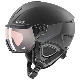 Kask narciarski UVEX Instinct Visor Pro V Black Mat/Mirror Silver !24