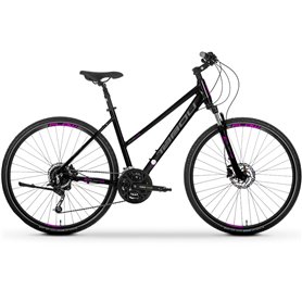 Rower crossowy damski TABOU 28 FLOW 4.0 W Black/Purple 2023