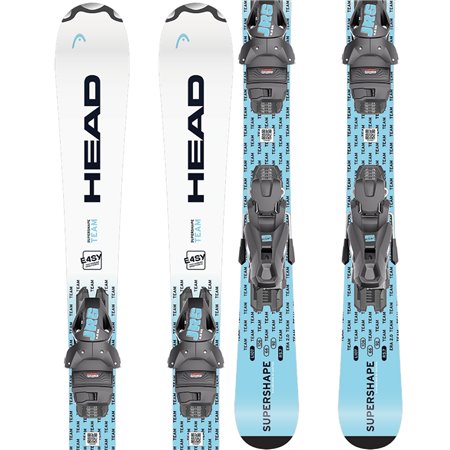 Narty juniorskie Head Supershape Team Easy JRS 107-117 cm + JRS 4.5 GripWalk 2027