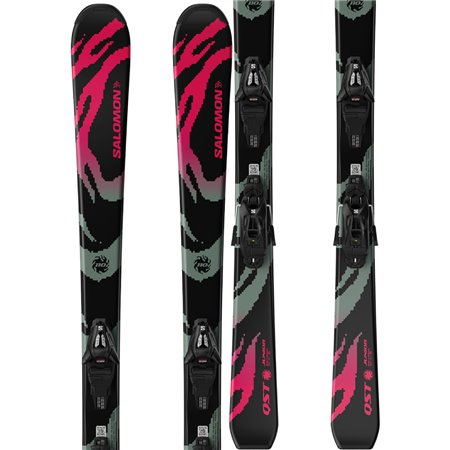 130 L QST Jr BLACK M + L6 GW J2 70 Black  / Neon Punch / Iceberg Green !27