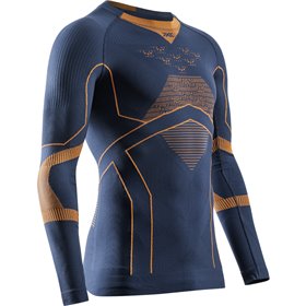 L X-Bionic ENERGY ACCUMULATOR LIGHT       SHIRT LS MARINE/ORANGE