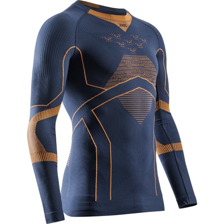 L X-Bionic ENERGY ACCUMULATOR LIGHT       SHIRT LS MARINE/ORANGE